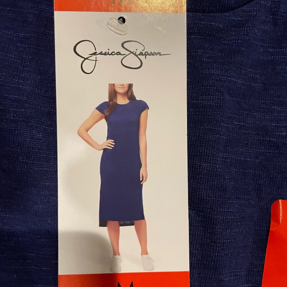 Jessica Simpson Navy Midi Dress